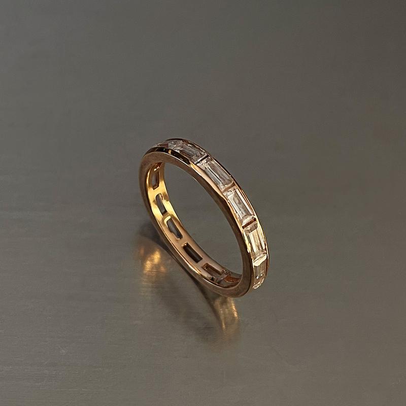 14K Channel Baguette R.