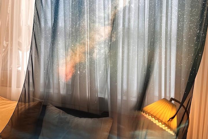 힐링 그 이상의 가치, 쉬폰 패브릭 포스터 Galaxy / 140x225cm