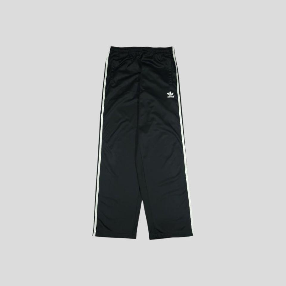 아디다스 JP 90s 블랙 화이트 삼선 트레포일 로고 와이드 밴딩 져지팬츠 트레이닝복 36-39