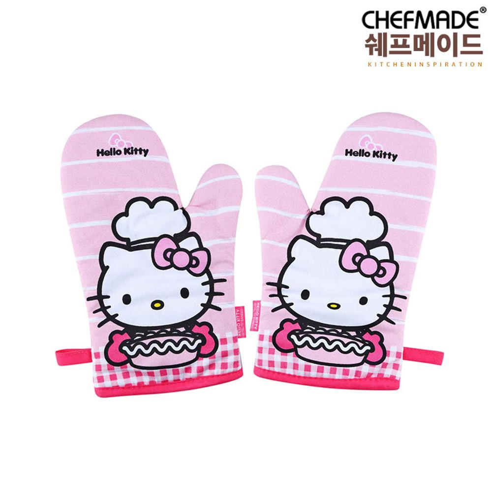 쉐프메이드 헬로키티 주방장갑 오븐장갑 (양손)