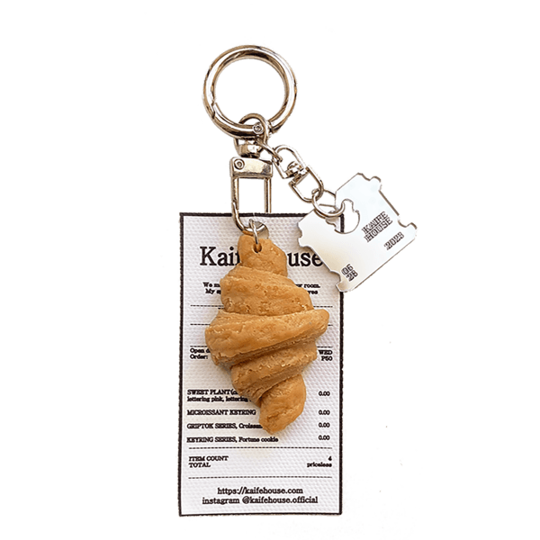 Croissant Keyring_Brown