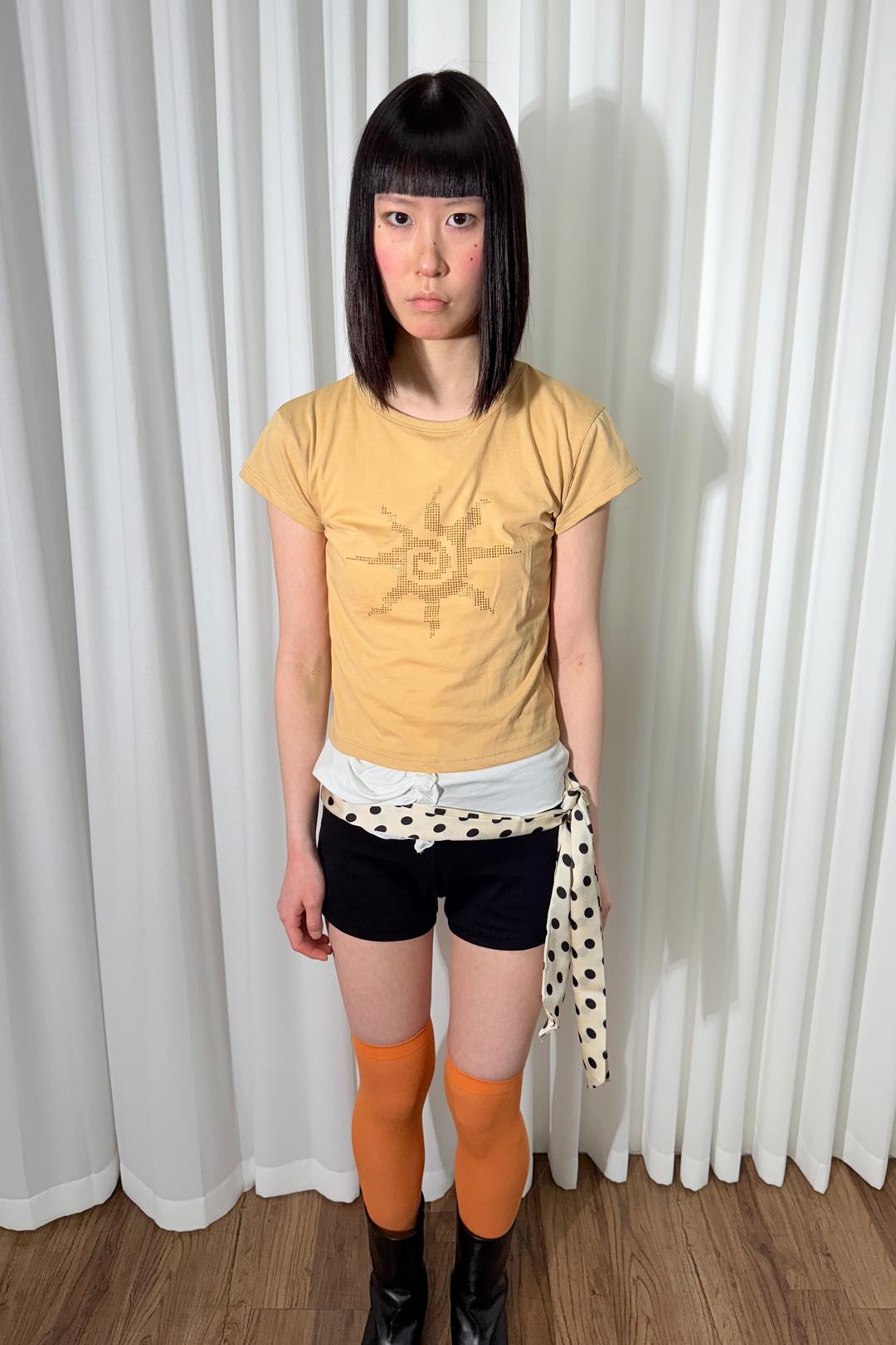 125. Solee Shine Tee, Soft Beige