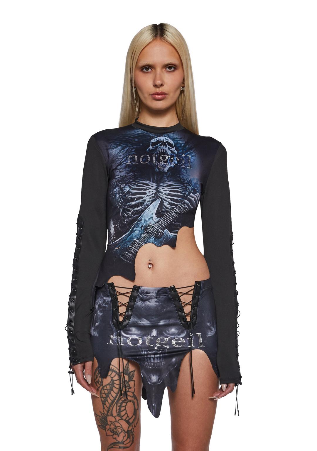 Notgeil Long Sleeve Top - MULTI / Large