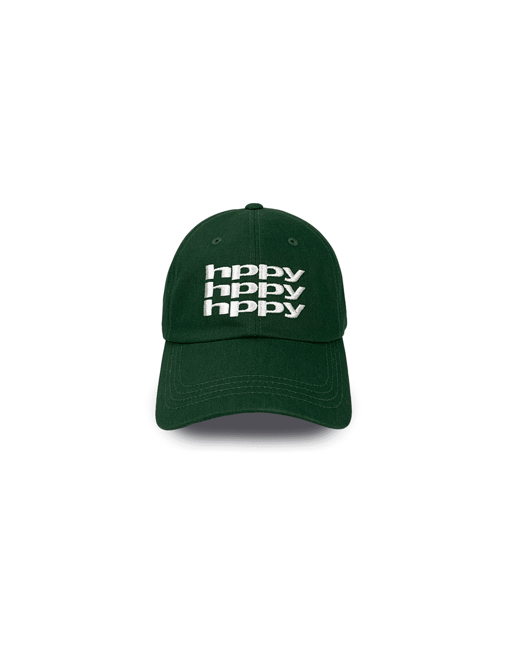 H001 SIGNATURE 3 LOGO BALL CAP - D/GREEN