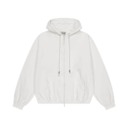 Tuewid embroidery set up zip-up in snow