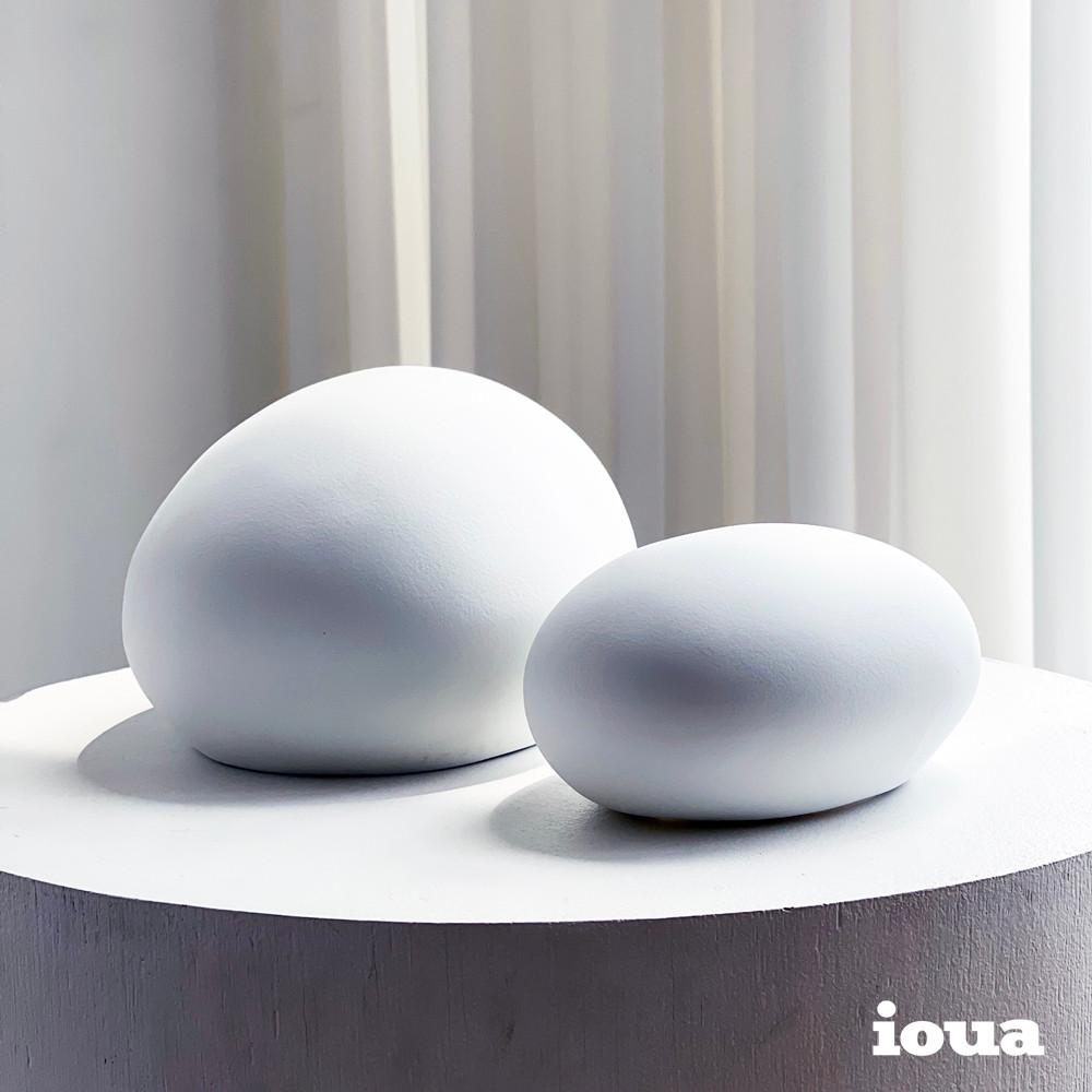 페블 세라믹 오브제 램프 조약돌 무드등 독일수입 간접조명 무선 LED 건전지 2Size