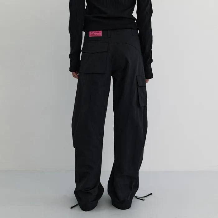 N.WIDE CARGO PANTS_BLACK