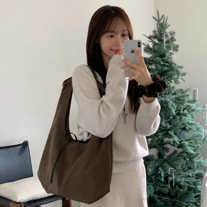 NUE drop Bag (Khaki mocha) 누드롭백