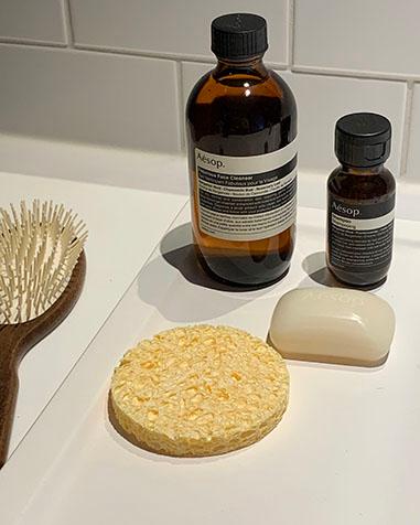 facial cleansing sponge (2pcs set)