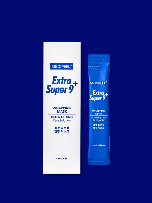 메디필 엑스트라 슈퍼 9 플러스 물광 리프팅 랩핑 마스크 4 ml 4개입