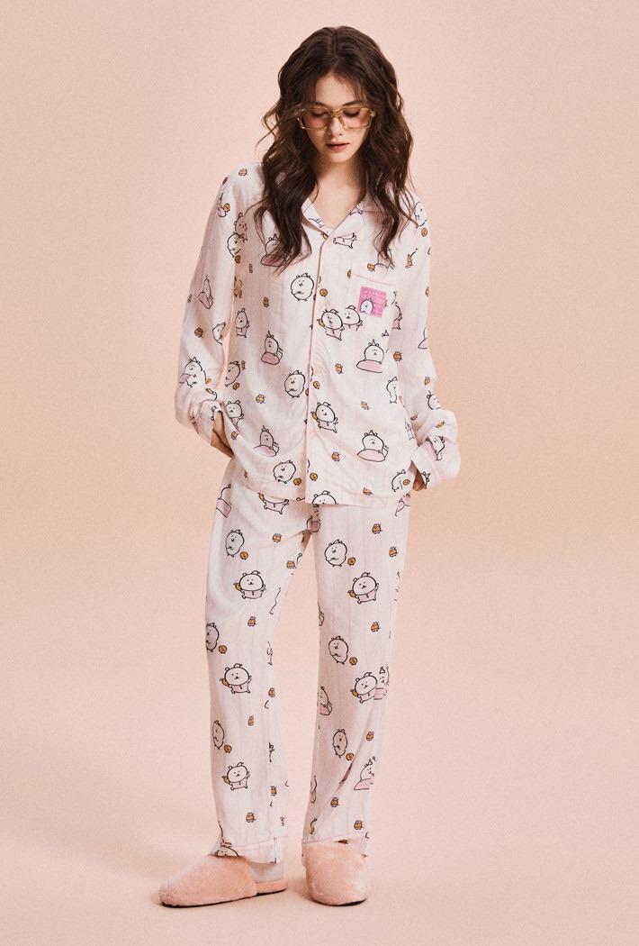 [담곰이] 어서 날 입으라곰 긴팔 파자마(LIGHT PINK)_SPPPG23U03