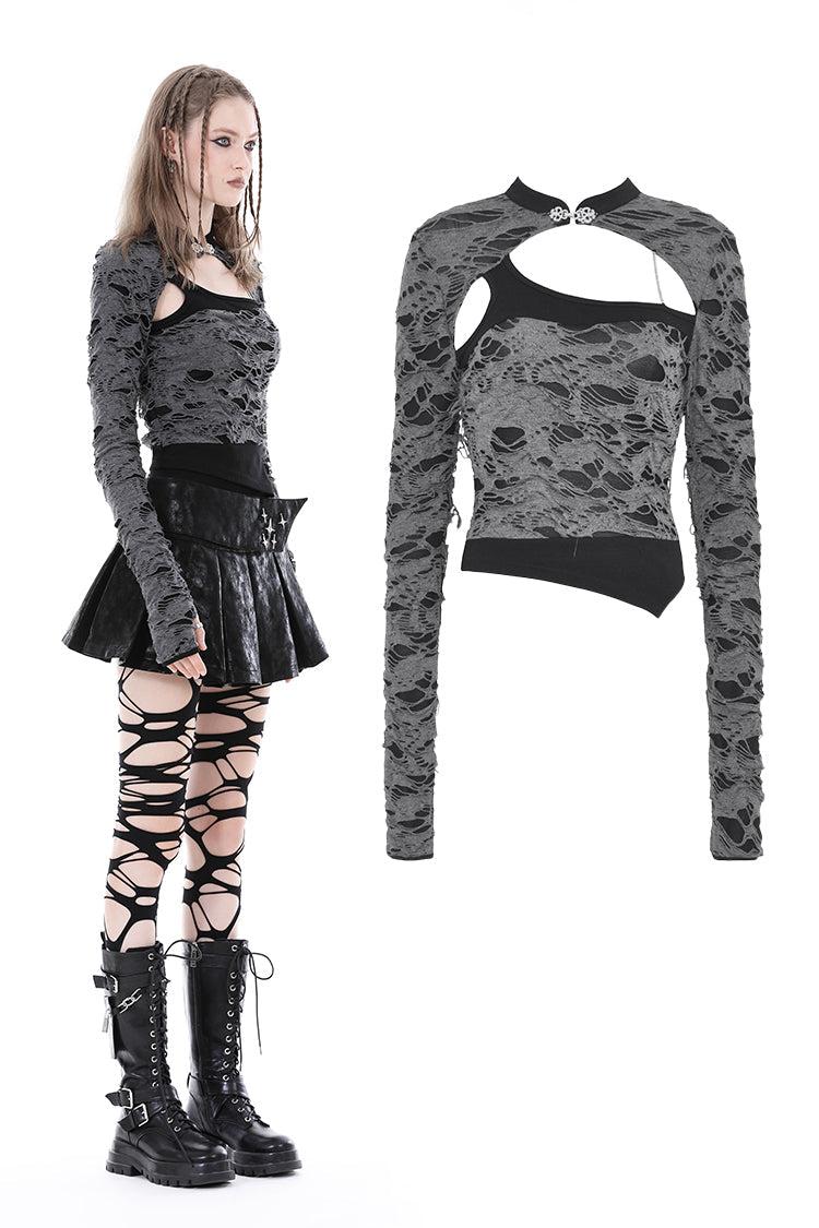 Punk shredded asymmetric top TW533 - XXL