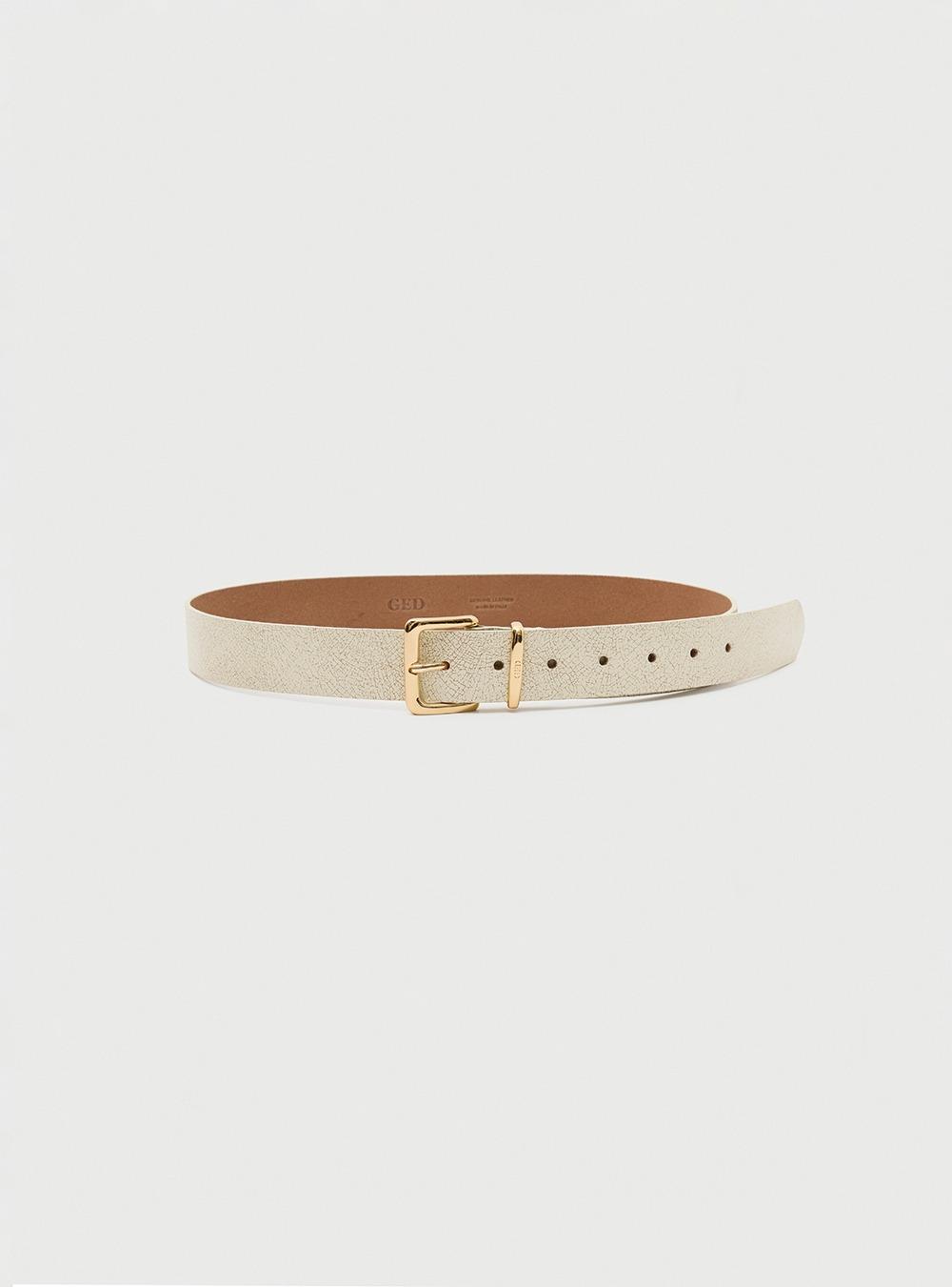 [2ND] CLASSIC SQUARE BELT - VINTAGE IVORY