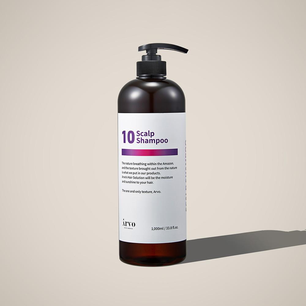 미용실 헤어클리닉 약산성 샴푸 비듬샴푸 탈모샴푸 두피샴푸 미용실샴푸 에이르보 10 스칼프 샴푸 1,000ml