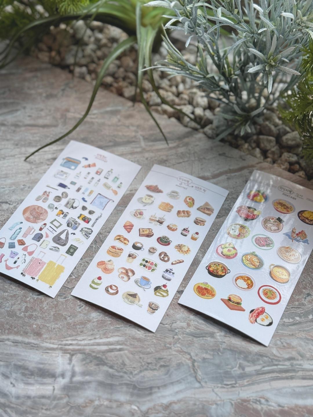 [몽타주] 로드무비 미니 씰스티커 3종