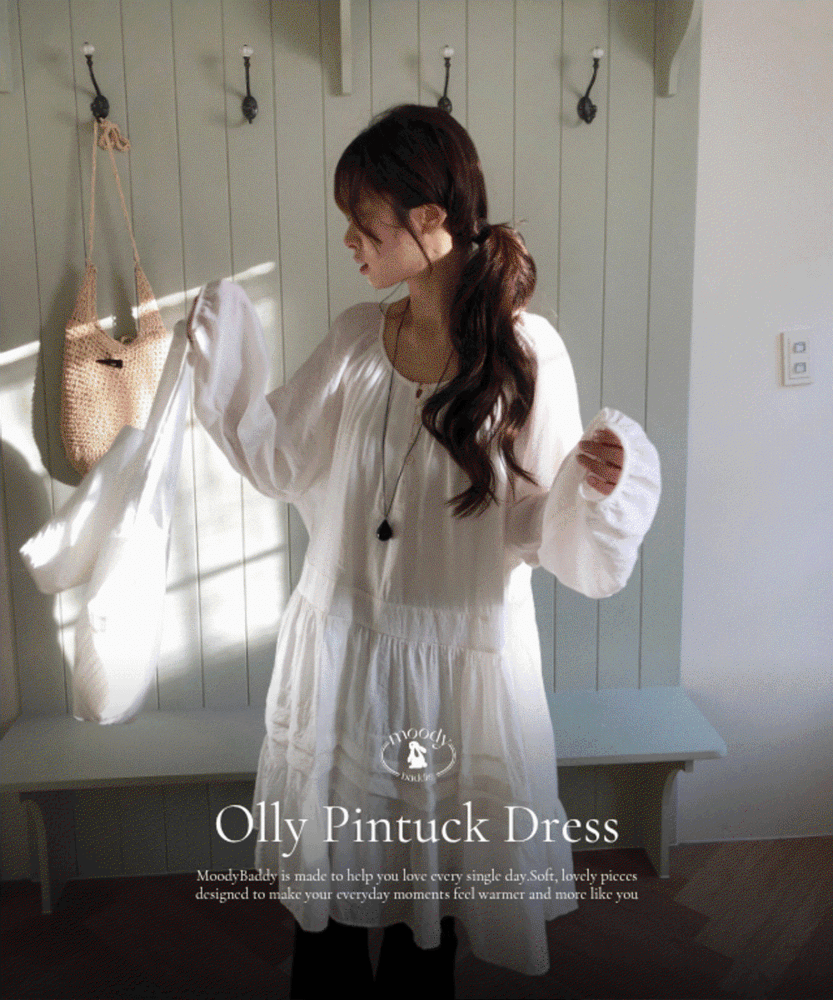 [국내고퀄/러블리] 올리 핀턱 원피스 (2color)