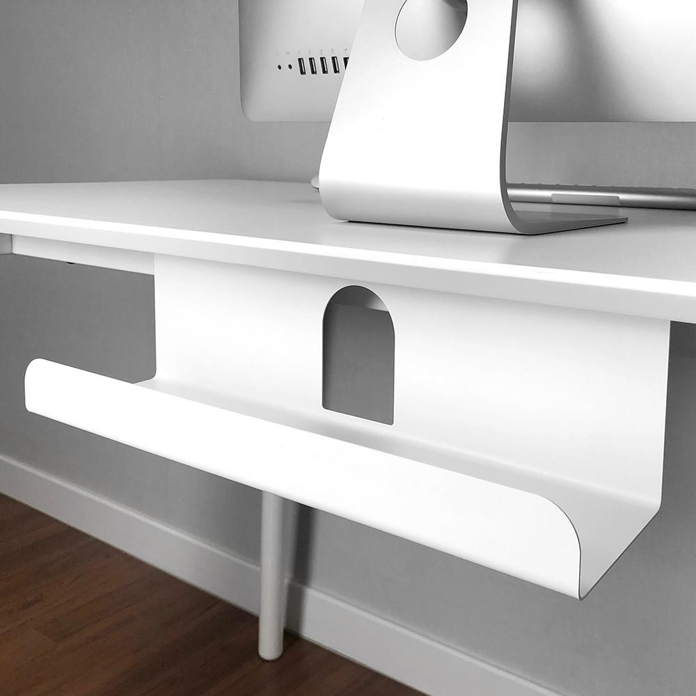 슈파이지업플러스 무타공 멀티탭 거치대 선반 멀티탭 정리함 콘센트 전선 정리함 전기선 정리