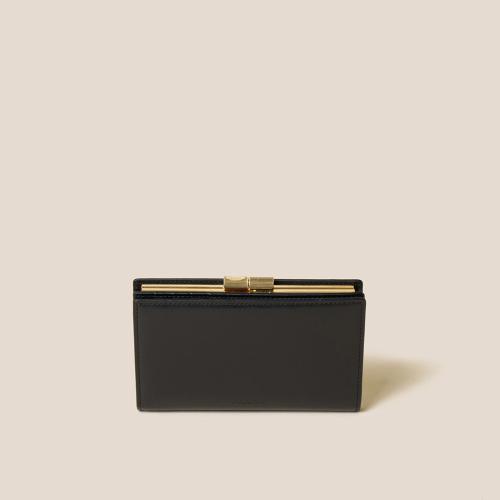 Mael Frame Half Wallet (Black)_RCWEX24642BKX