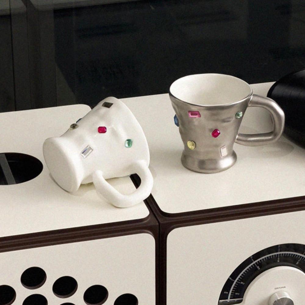 앳유어홈 비즈 어글리 머그 2color 세라믹 커피컵 아메리카노 아이스라떼 홈카페 머그