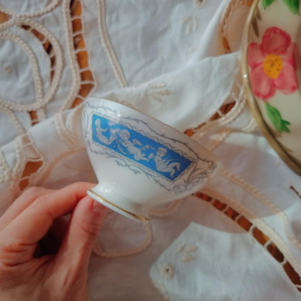 [중고]콜포트 레벌리 아기천사 슈가볼 홈쿡 빈티지그릇 집꾸미기 앤틱소품 빈티지 온더테이블