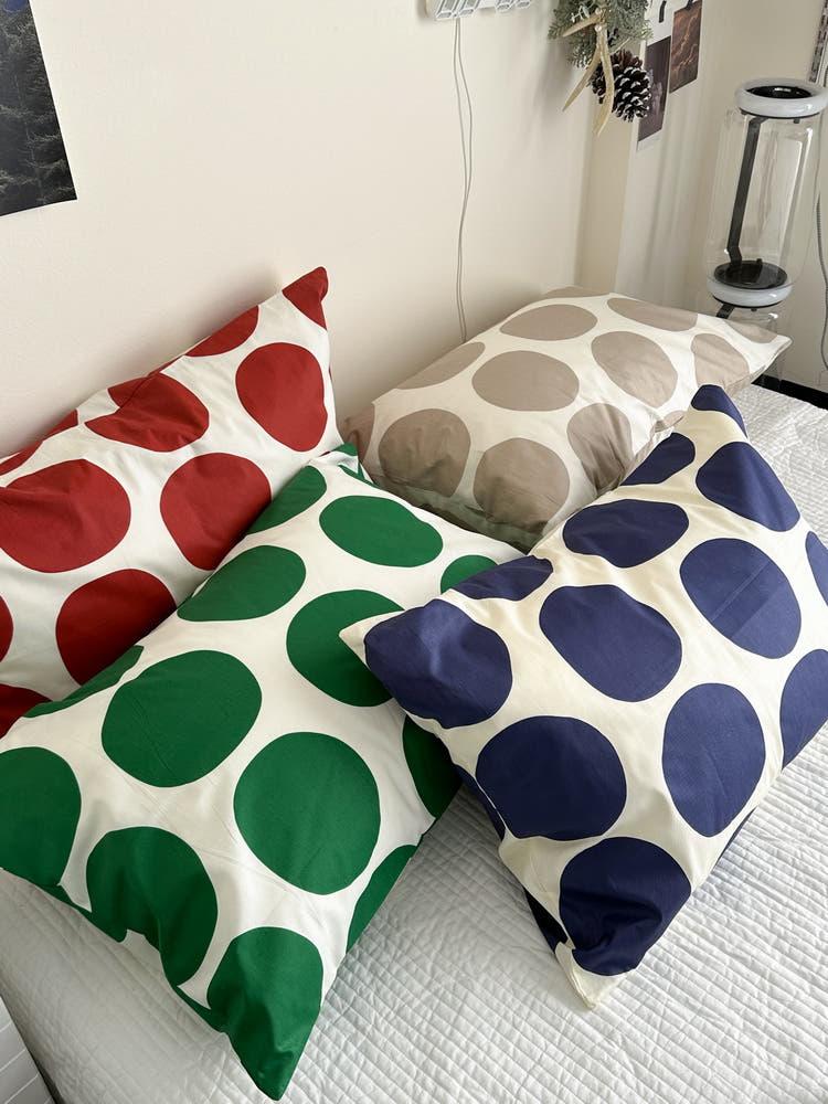 페르지아 써클 유니크 베개 4color 부드러운 포인트베개커버 침구인테리어