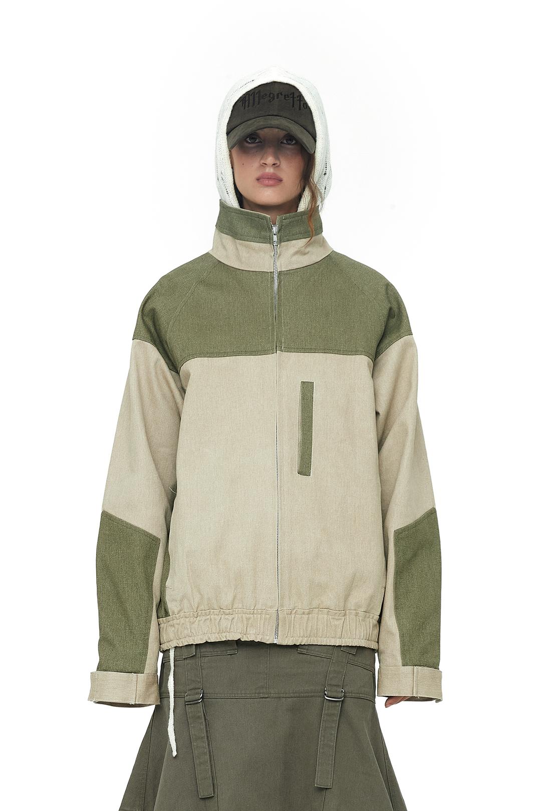 CONTRAST TRACK JUMPER / BEIGE