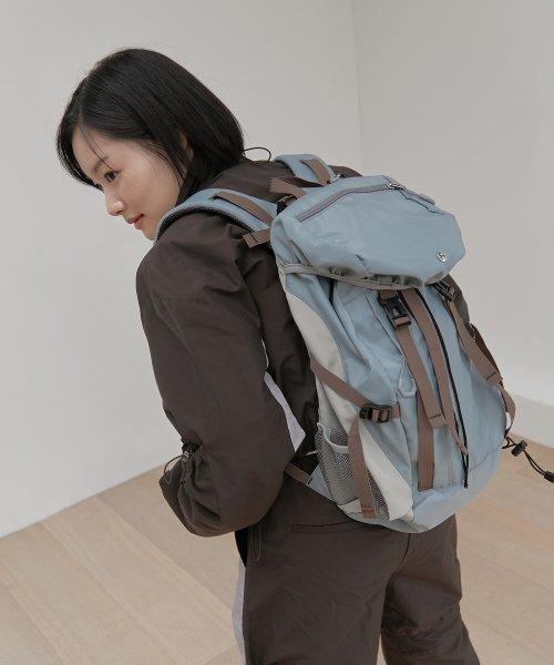 Buckle backpack (Sky_blue)