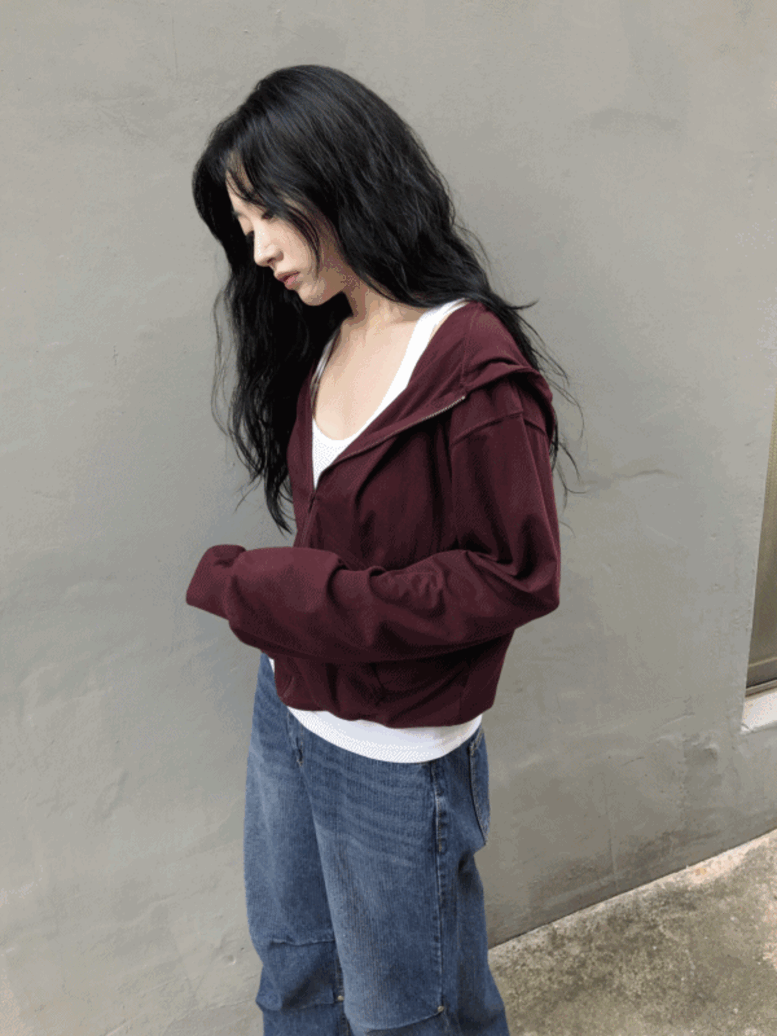 mute light hood zip-up (4color) / 뮤트 라이트 후드집업