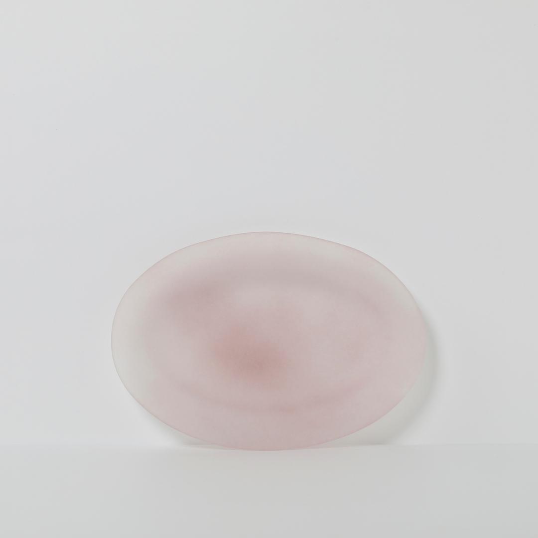 MATT POWDERY OU WING OVAL PLATE