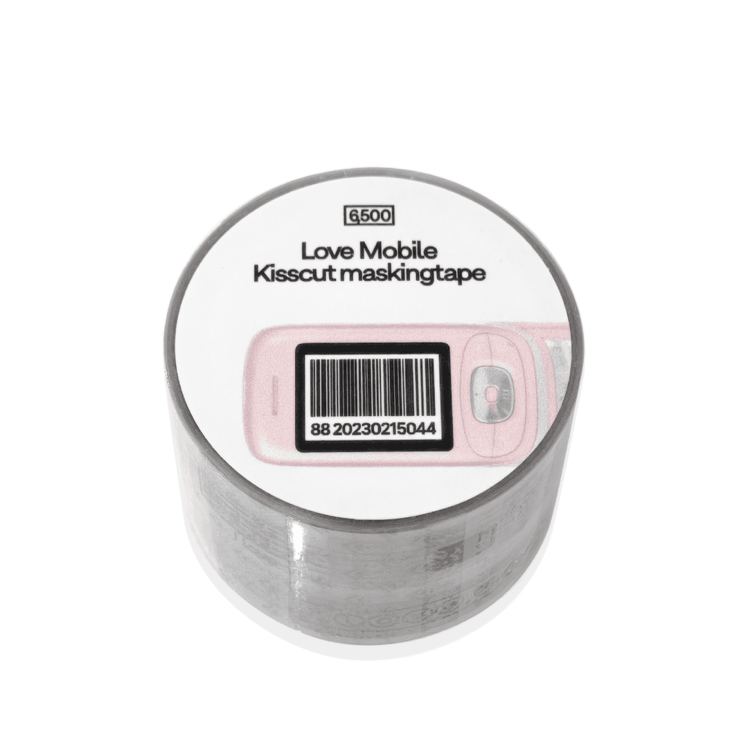 Love mobile Kisscut Masking tape