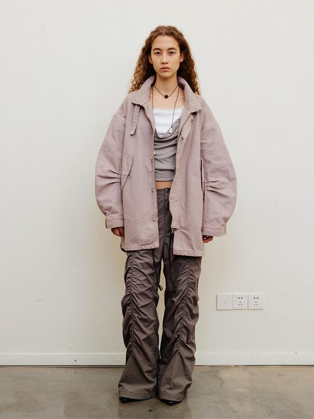 NEVERSEEZ mid-length windbreaker jacket