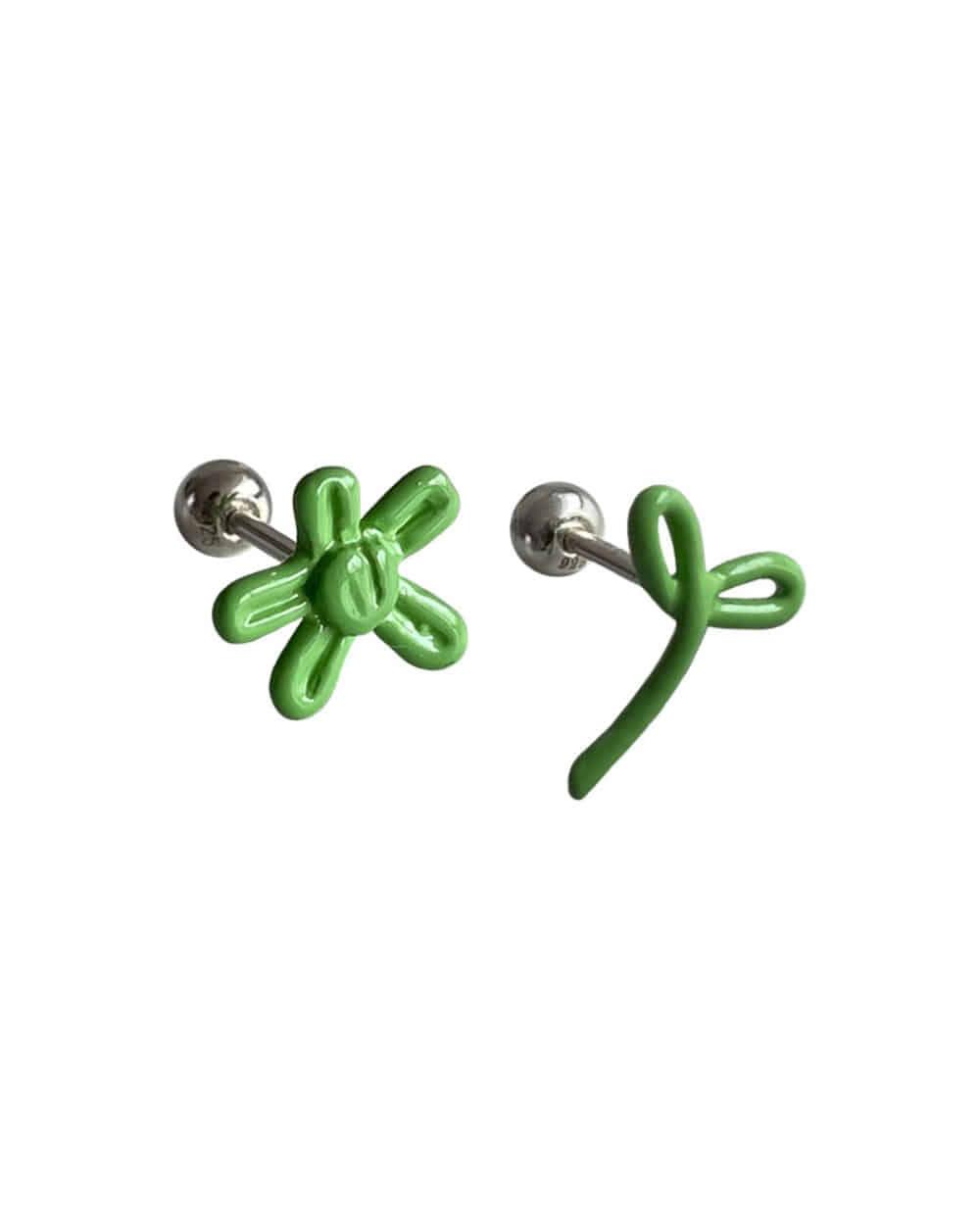 Pastel doodle piercing (Apple green)