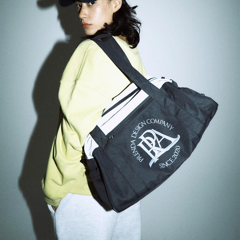 MAIN ROUND LOGO GYM BAG BLACK