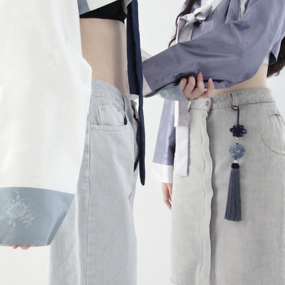 [핸드메이드] 청월화 노리개 키링