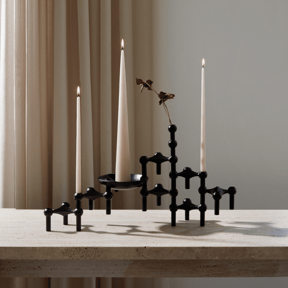 Nagel Candle Holder 1-pack, 2 colors 크롬 / 매트 블랙
