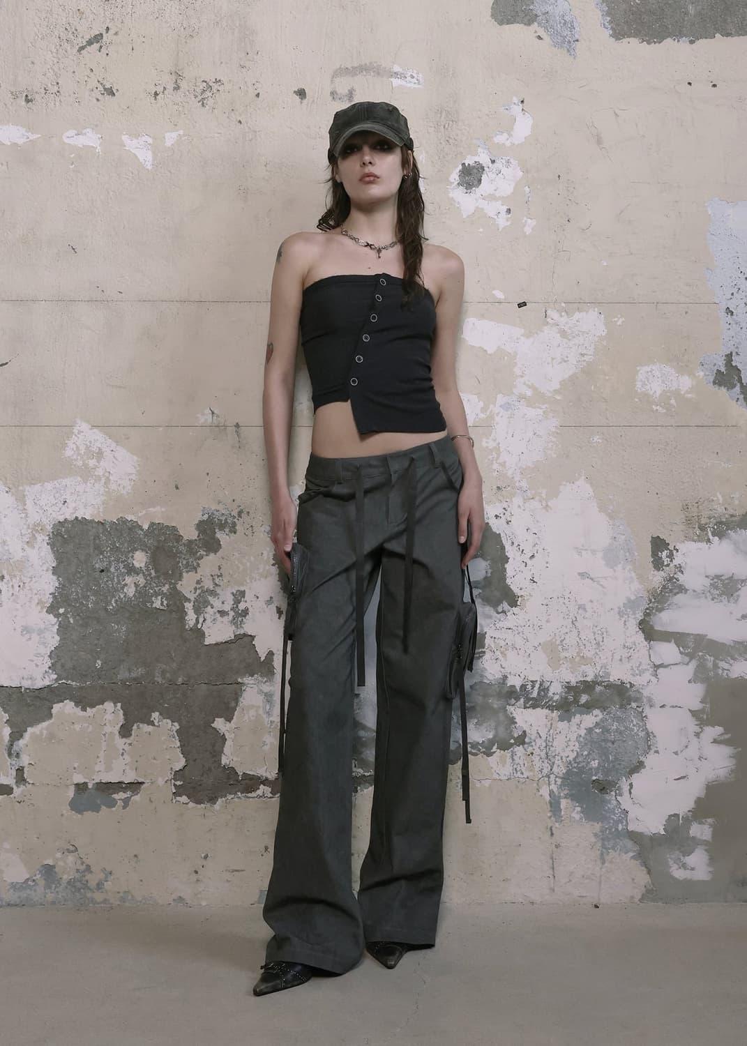 보헤미안서울 POUCH POCKET CARGO WIDE PANTS | 후루츠패밀리