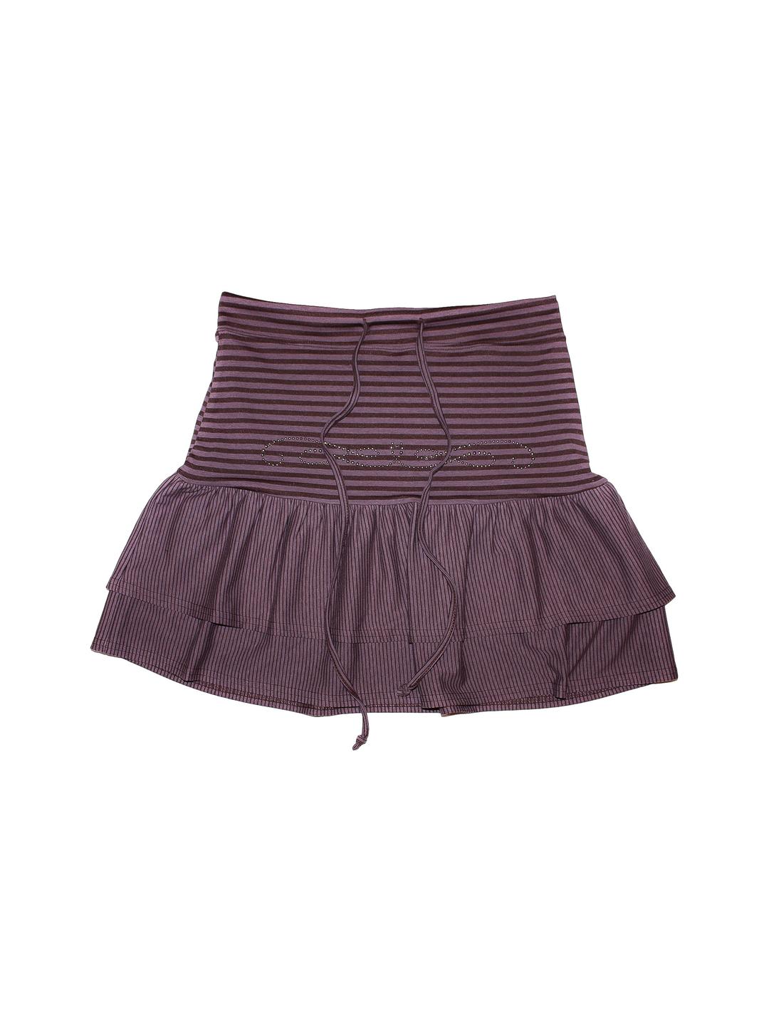 CANDY STRIPE SKIRT - VIOLET