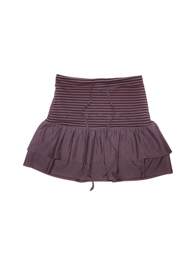 CANDY STRIPE SKIRT - VIOLET
