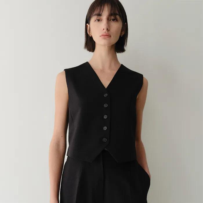 corn vest_black
