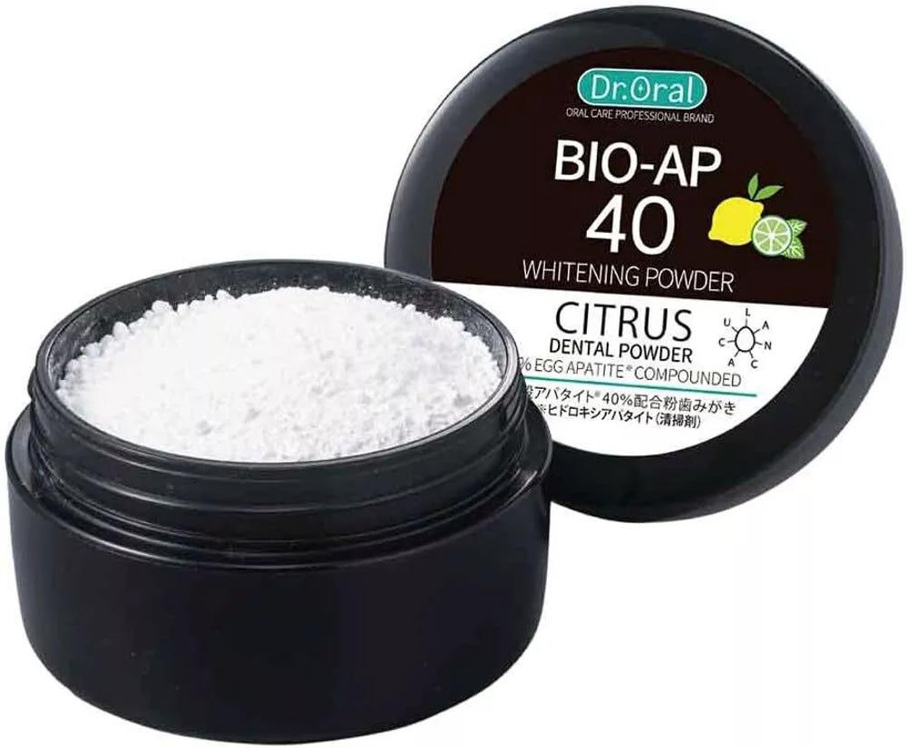 [일본구매대행]닥터 오랄 BIO-AP 40 화이트닝 파우더 시트러스,가루치약