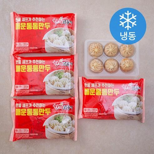 한품 매운통통만두(냉동), 180g, 5팩 - 손만두 | 쿠팡