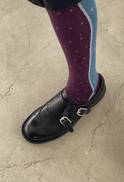 어나더랭귀지 double monk strap loafer