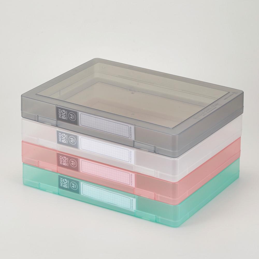 소호리빙 A4 인덱스 클리어 레고 박스 정리 화일케이스 파일케이스 소