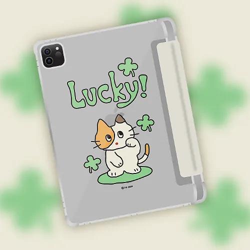 ⛅[🖊펜슬수납/자체제작] 클로버 고양썸 아이패드 프로5세대 7세대 에어6 13인치 11인치 10.9/12.9 패드 갤럭시탭 전기종 펜슬 수납 투명 커버 케이스