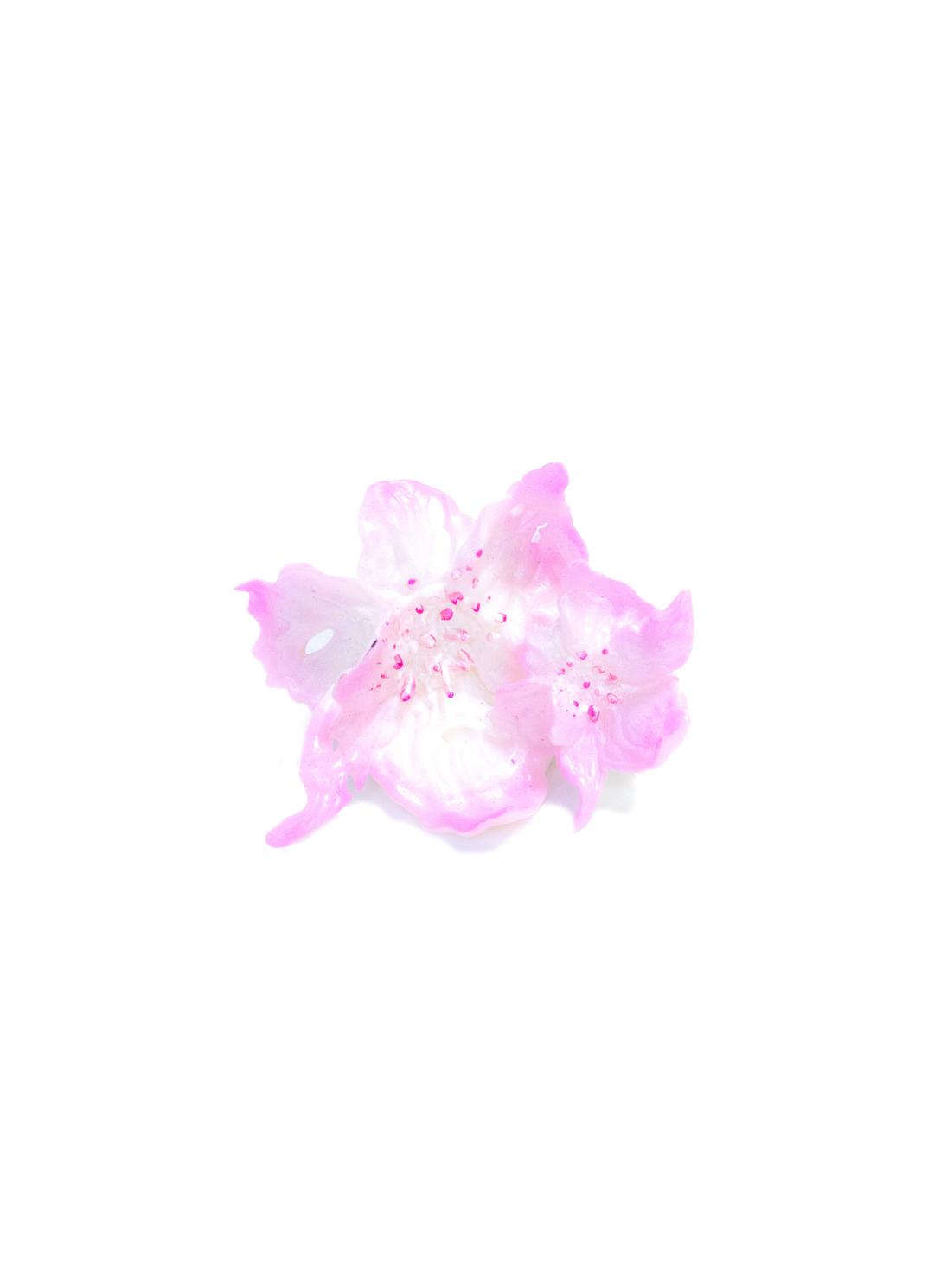 Ivy J Studio Daffodil Duo Flower ring - OS / Pink/White