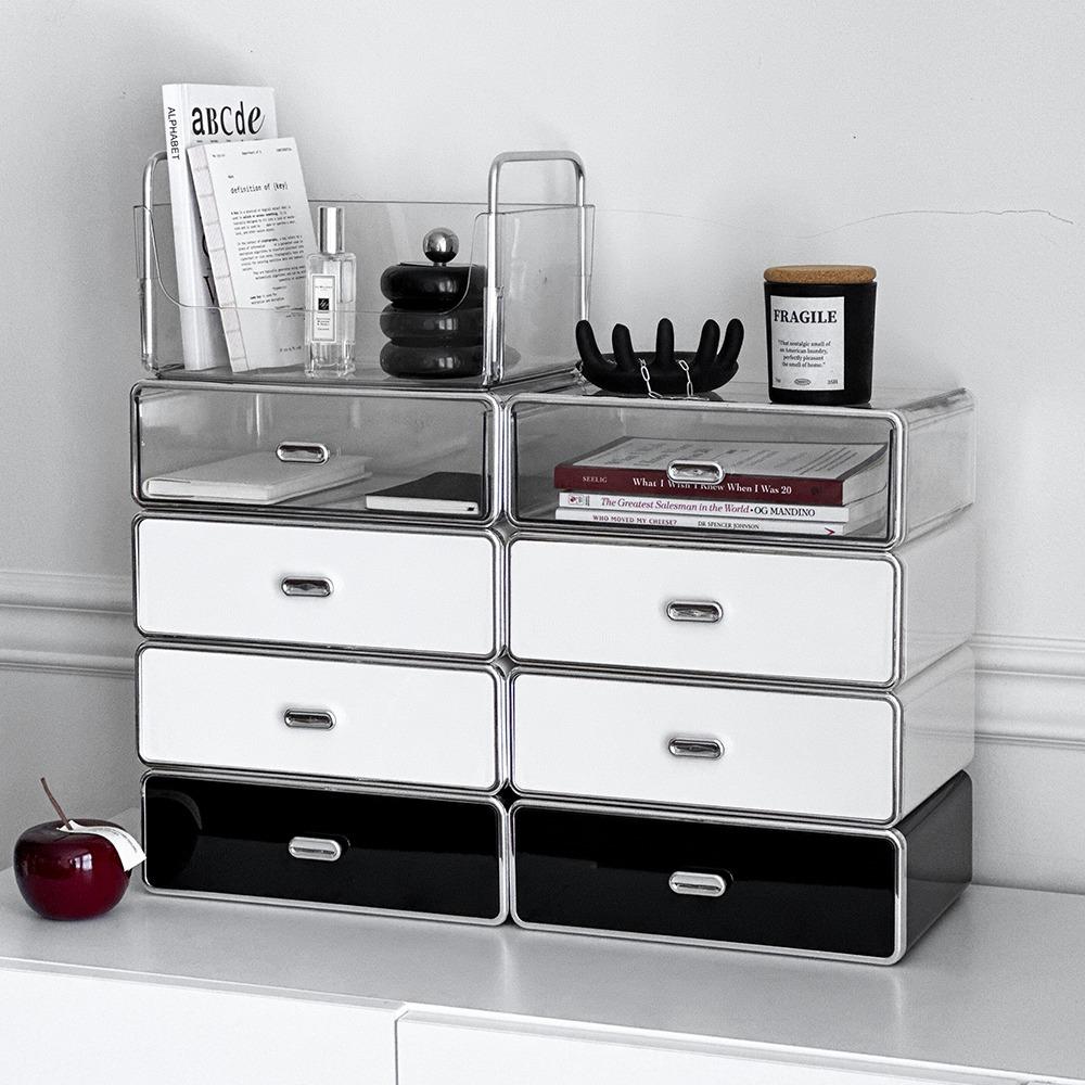 모던 스퀘어 다용도 정리함 2types