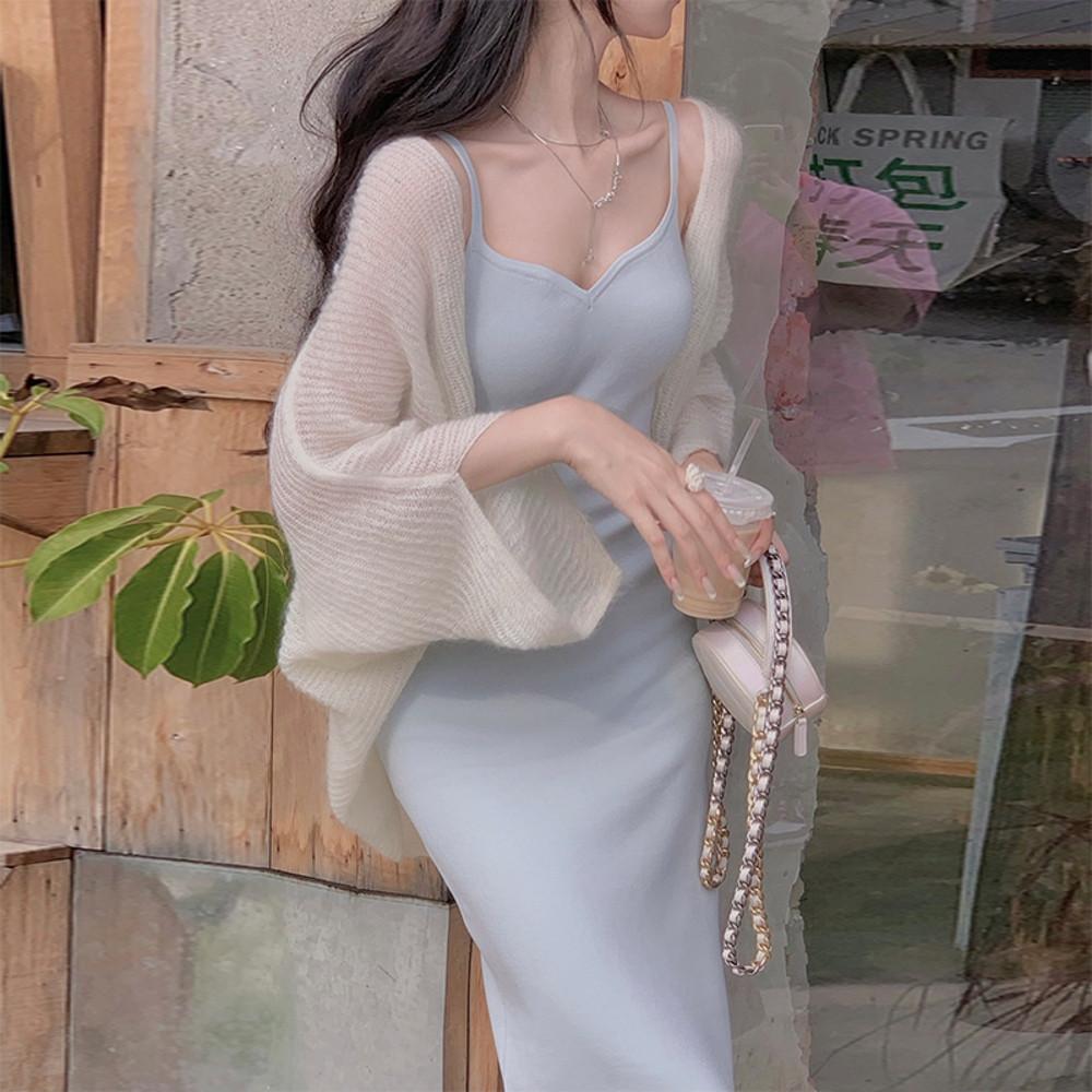 볼레로 가오리 모헤어 가디건