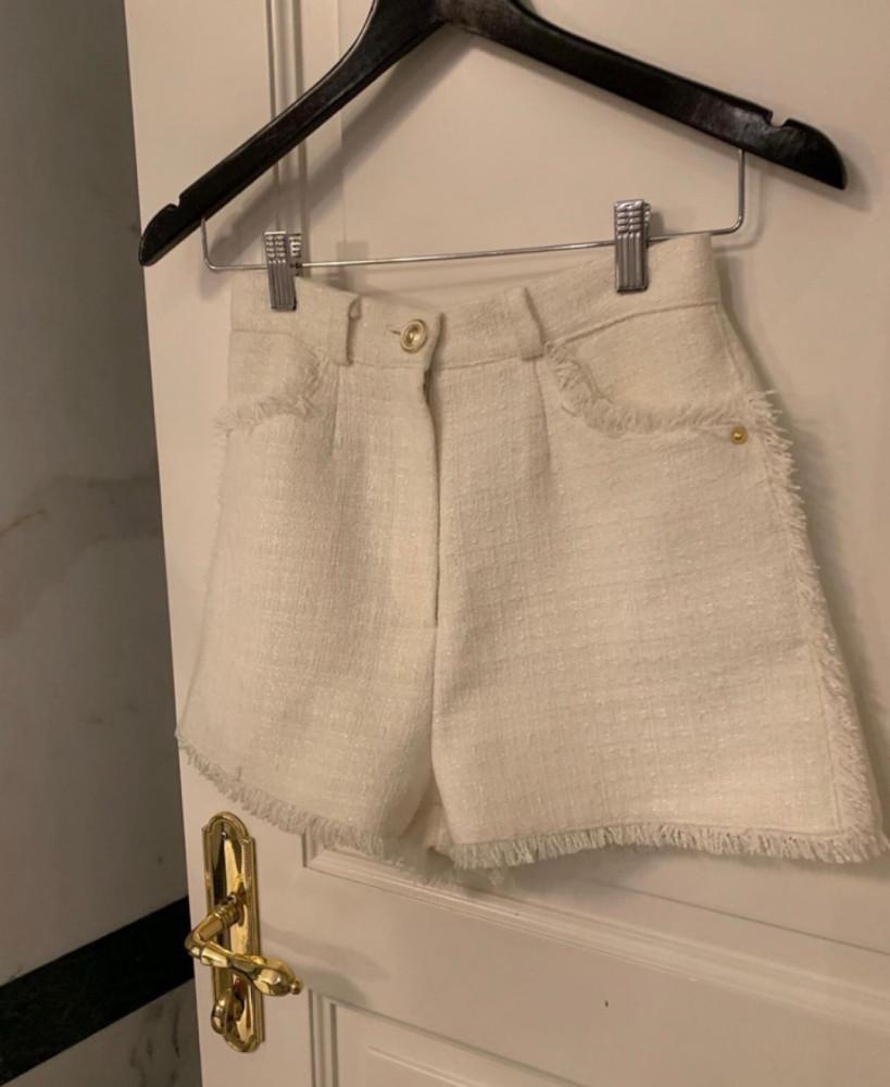 포스터 숏트위드팬츠 겨울반바지 연말룩