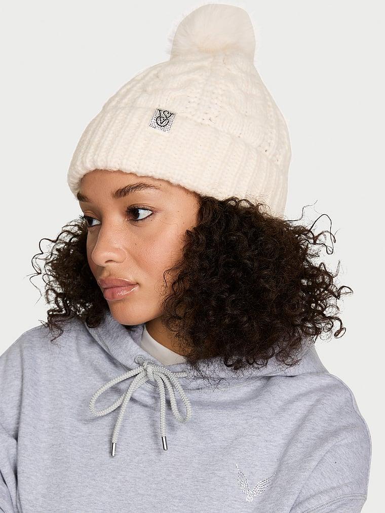 Cozy Cable-Knit Pom Beanie