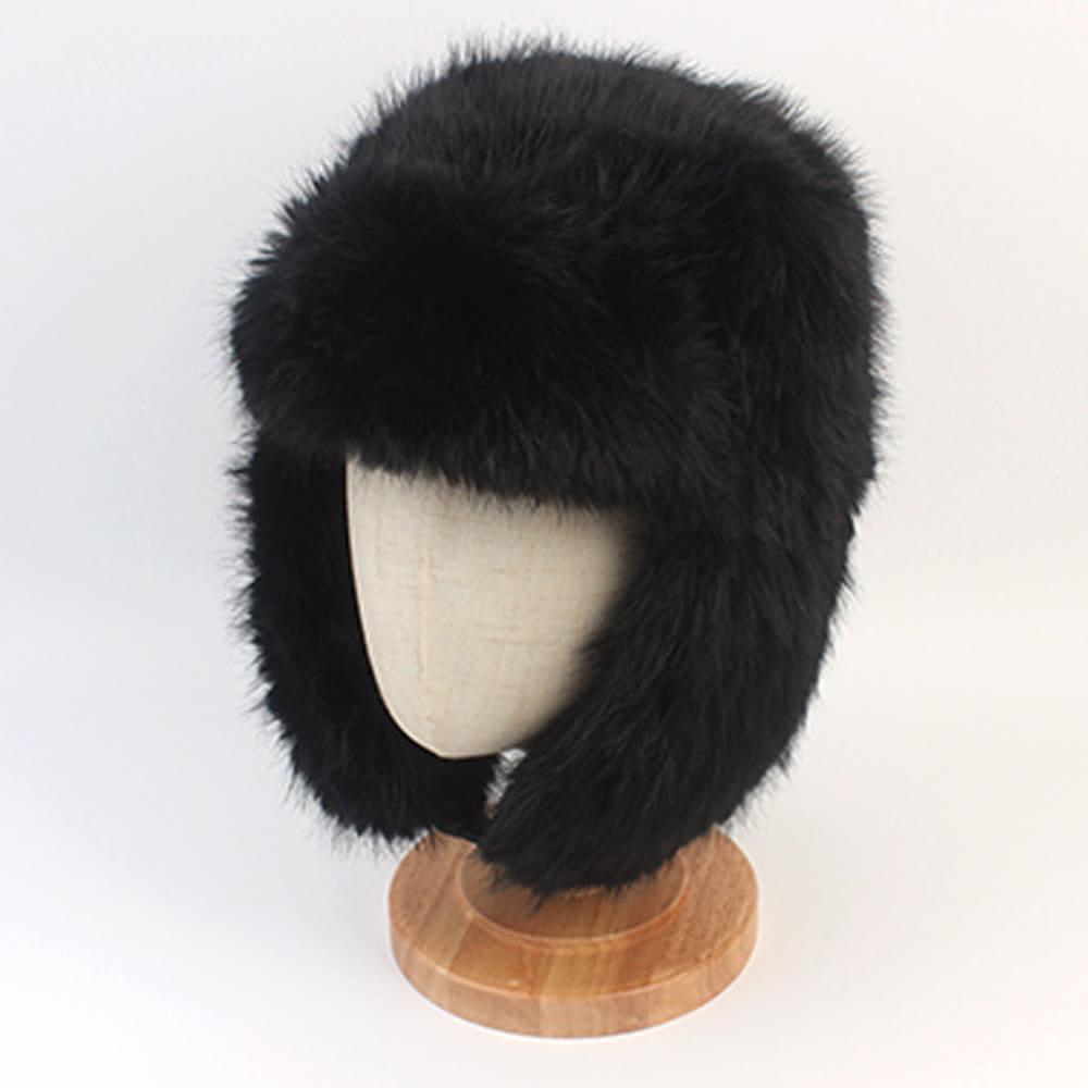 [유니버셜케미스트리] Fur Black Aviator Hat 에비에이터햇